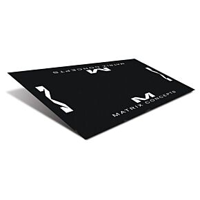 Matrix Concepts Matrix Concepts R2 Rubber 3MM 3.5 Foot X 7 Foot Floor Mat - Black/White - R2-201