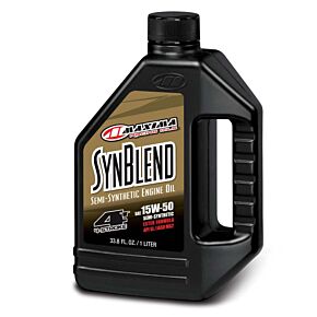 Maxima Maxima Syn Blend Ester 4T Semi-Synthetic 15W50 Engine Oil - 1L - 30-36901B