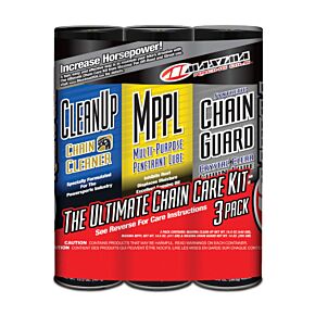 Maxima Maxima Synthetic Chain Guard Ultimate Chain Care Combo Kit - 3-Pack (Aerosol) - 70-779203