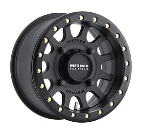Method Wheels Method Wheels Method MR401 UTV Beadlock 15x7 / 4+3/13mm Offset / 4x136 / 106mm CB Matte Black Wheel - MR40157047543B