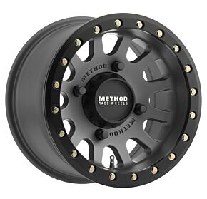 Method Wheels Method Wheels Method MR401 UTV Beadlock 15x7 / 4+3/13mm Offset / 4x136 / 106mm CB Titanium Wheel- Matte Black Ring - MR40157047843B