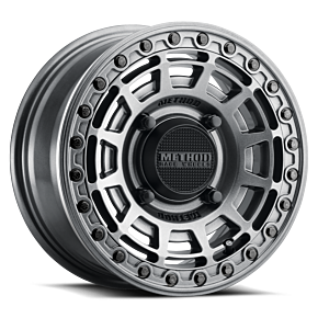 Method Wheels Method Wheels Method MR415 Beadlock 15x10 / 6+4/25mm Offset / 5x4.5 / 76 CB Graphite Wheel - Gloss Graphite Ring - MR415510121264B