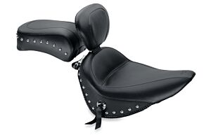 Mustang Motorcycle Mustang Motorcycle Chrome Studded, Recessed Rear Seat, Standard Touring - 79711