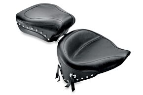 Mustang Motorcycle Mustang Motorcycle Chrome Studded Solo Seat, Wide, 150mm tire 00-06 - 75094