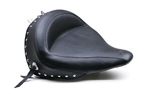 Mustang Motorcycle Mustang Motorcycle Chrome Studded Solo Seat, Wide - 76233