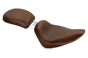 Mustang Motorcycle Mustang Motorcycle Mustang 00-15 Harley Softail Standard Rear Tire Wide Tripper Solo Seat - Distressed Brown - 76814