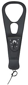 Mustang Motorcycle Mustang Motorcycle Mustang 02-08 Honda VTX1800 Cruiser Tank Bib w/Studs- Black - 93321