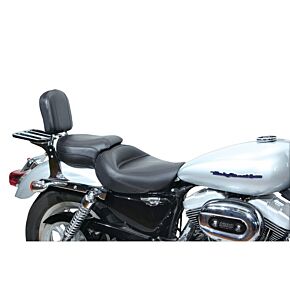 Mustang Motorcycle Mustang Motorcycle Mustang 04-21 Harley Sportster Wide Touring 1PC Seat - Black - 76143