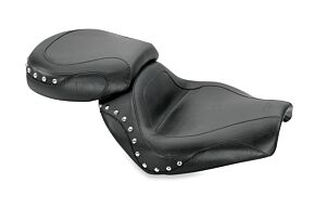 Mustang Motorcycle Mustang Motorcycle Mustang 04 Suzuki VZ1600 Marauder, 04-05 Boulevard M95 Sport Touring 2PC Seat w/Studs - Black - 75850