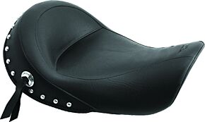 Mustang Motorcycle Mustang Motorcycle Mustang 06-17 Harley Dyna Standard Touring Solo Seat w/Studs - Black - 76106