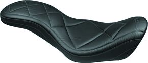 Mustang Motorcycle Mustang Motorcycle Mustang 06-17 Harley Dyna Super Tripper 1PC Seat Carbon - Black - 75229