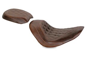 Mustang Motorcycle Mustang Motorcycle Mustang 06-17 Harley Softail Wide Tire (200mm)Wide Tripper Solo Seat - Distressed Brown - 76746