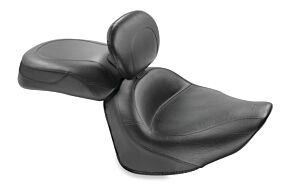 Mustang Motorcycle Mustang Motorcycle Mustang 08-17 Yamaha Raider Wide Touring 2PC Seat w/Diver Backrest - Black - 79551