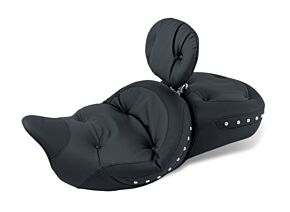 Mustang Motorcycle Mustang Motorcycle Mustang 08-21 Harley Electra Glide Std,Rd Glide,Rd King,Str Glide Touring 1PC Seat w/Studs - Black - 79608