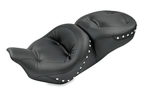 Mustang Motorcycle Mustang Motorcycle Mustang 08-21 Harley Electra Glide,Rd Glide,Rd King,Street Glide Std Tour 1PC Seat w/Studs - Black - 76037