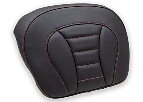 Mustang Motorcycle Mustang Motorcycle Mustang 08-21 Harley FL Touring Accessories Tour-Pak Pad w/Red Stitch - Black - 76886AB
