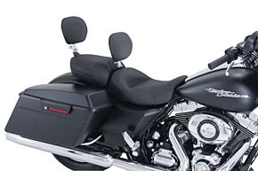 Mustang Motorcycle Mustang Motorcycle Mustang 08-21 Harley FL Touring Recessed Passenger Seat with Backrest - Black - 79676