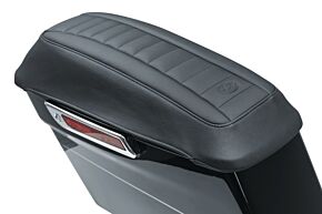 Mustang Motorcycle Mustang Motorcycle Mustang 08-21 Harley FL Touring Saddlebag Lid Covers Deluxe - Black - 77640