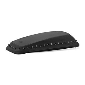 Mustang Motorcycle Mustang Motorcycle Mustang 08-21 Harley FL Touring Saddlebag Lid Covers w/Black Pearl Studs- Black - 77624