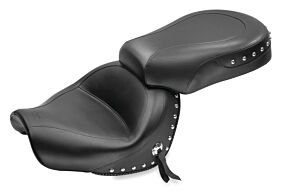 Mustang Motorcycle Mustang Motorcycle Mustang 09-17 Yamaha V-Star 950, 950 Tourer Standard Touring 2PC Seat w/Studs - Black - 76070