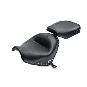 Mustang Motorcycle Mustang Motorcycle Mustang 09-21 Suzuki Boulevard C50 & C50T Standard Touring 2PC Seat - Black - 76061