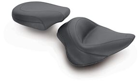 Mustang Motorcycle Mustang Motorcycle Mustang 11-13 Harley Blackline, 12-17 Slim/Slim S Wide Touring Passenger Seat - Black - 76799