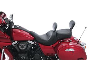 Mustang Motorcycle Mustang Motorcycle Mustang 11-19 Kawasaki Vulcan 1700, Vaquero Passenger Backrest - Black - 79690