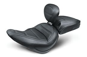 Mustang Motorcycle Mustang Motorcycle Mustang 18-21 Harley Softail Slim Standard Touring Recessed Passenger Seat - Black - 79026