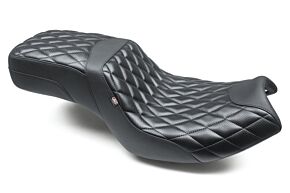 Mustang Motorcycle Mustang Motorcycle Mustang 20-22 Indian Challenger Squareback 1PC Seat w/ Diamond Stitch - Black - 82300