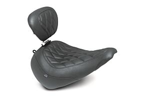 Mustang Motorcycle Mustang Motorcycle Mustang 23-25 Harley Breakout Wide Tripper Solo with backrest Black - 89027