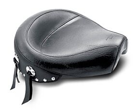Mustang Motorcycle Mustang Motorcycle Mustang 82-03 Harley Sportster Wide Touring Solo Seat w/Studs - Black - 75702