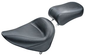 Mustang Motorcycle Mustang Motorcycle Mustang 84-06 Harley Standard Rear Tire Standard Touring Passenger Seat - Black - 75751