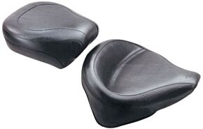 Mustang Motorcycle Mustang Motorcycle Mustang 84-06 Harley Standard Rear Tire Wide Touring Solo Seat - Black - 75757