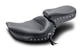 Mustang Motorcycle Mustang Motorcycle Mustang 91-05 Harley Dyna Standard Touring Solo Seat w/Studs - Black - 75471