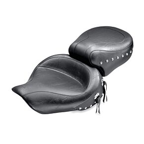 Mustang Motorcycle Mustang Motorcycle Mustang 91-05 Harley Dyna Wide Touring 1PC Seat - Black - 75111