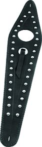 Mustang Motorcycle Mustang Motorcycle Mustang 95-07 Honda VT1100 Sabre, Ace, Ace Tourer Tank Bib w/Studs - Black - 93102