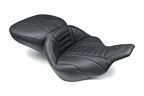 Mustang Motorcycle Mustang Motorcycle Mustang 97-07 Harley Electra Glide,Rd Glide Super Touring 1PC Seat Deluxe - Black - 76739