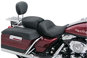 Mustang Motorcycle Mustang Motorcycle Mustang 97-21 Harley Touring Sissy Bar Pad (12 inch x 9 inch) - Black - 79071