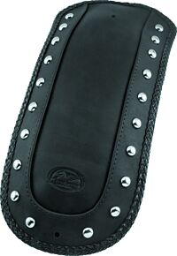 Mustang Motorcycle Mustang Motorcycle Mustang 99-15 Yamaha Road Star 1600, Road Star 1700 Fender Bib w/Studs - Black - 78073