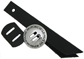 Mustang Motorcycle Mustang Motorcycle Mustang Concho Kit Large (41mm) with Leather Strip Hardware - 78024