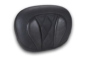 Mustang Motorcycle Mustang Motorcycle Mustang Deluxe Diamond Touring Sissy Bar Pad Black w/Black Thread - 88450