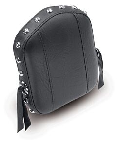 Mustang Motorcycle Mustang Motorcycle Mustang Honda, Suzuki, Yamaha, Kawasaki Sissy Bar Pad (7.5 inch x 9 inch) w/Studs - Black - 75198