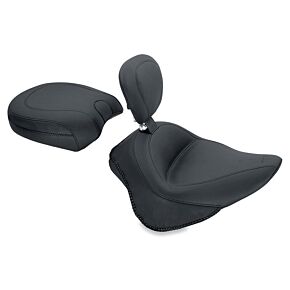 Mustang Motorcycle Mustang Motorcycle Plain Recessed Rear Seat, Wide - 79743