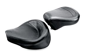 Mustang Motorcycle Mustang Motorcycle Plain Solo Seat, Wide, Vintage - 75756