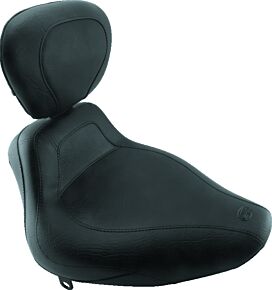 Mustang Motorcycle Mustang Motorcycle Plain, Solo Seat with Driver Backrest, 150mm - 79278