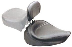 Mustang Motorcycle Mustang Motorcycle Plain Solo Seat with Driver Backrest - 79358