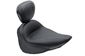 Mustang Motorcycle Mustang Motorcycle Plain, Solo Seat with Driver Backrest - 79716