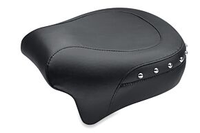 Mustang Motorcycle Mustang Motorcycle Rear Seat, Chrome studded, 13.5" - 75451