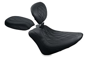 Mustang Motorcycle Mustang Motorcycle Rear Seat Diamond Stitch, 13" W front, 10" W rear - 76763