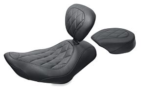Mustang Motorcycle Mustang Motorcycle Rear Seat Diamond Stitch, 8.5" W - 76729